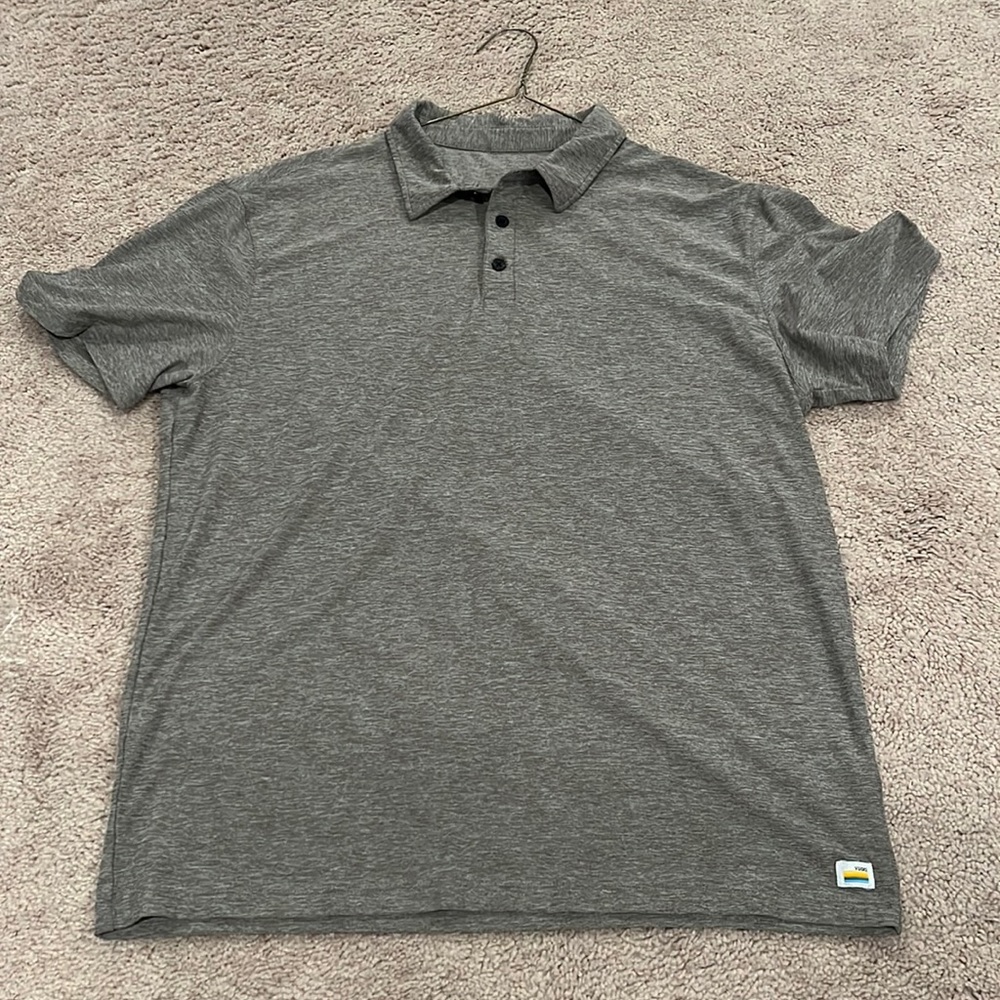 Vuori Strato Tech Polo (Heather Grey)